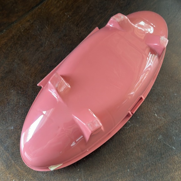 Singer Buttonholer Pink Vintage Oval clamshell case - Picture 9 of 12